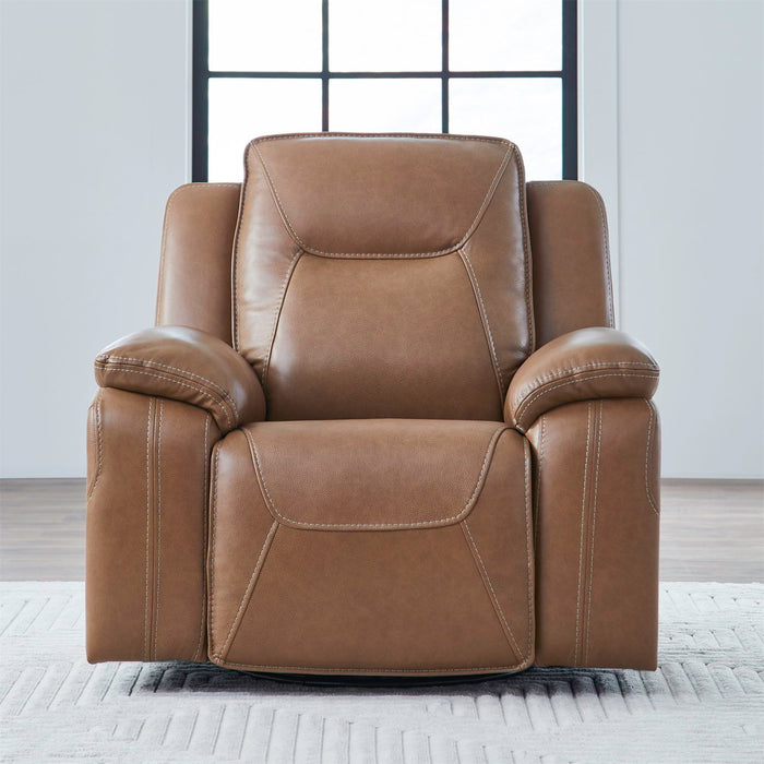 Callihan - Swivel Glider Recliner P3 - York Butternut – Swivel Glider Chairs by Liberty Furniture at Furniture Wholesale Plus , Nashville furniture store