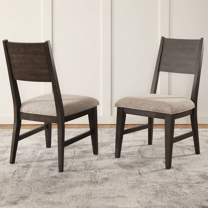 Norvell - Side Chair (Set of 2) - Gray / Brown – Chair Sets by Steve Silver Furniture at Furniture Wholesale Plus , Nashville furniture store
