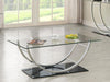 Danville - Rectangular U-Shaped Glass Top Table – End Tables by CoasterEssence at Furniture Wholesale Plus , Nashville furniture store