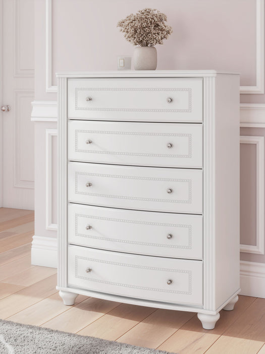 Kozlani - Five Drawer Chest - White – Accent Chests by Signature Design by Ashley® at Furniture Wholesale Plus , Nashville furniture store