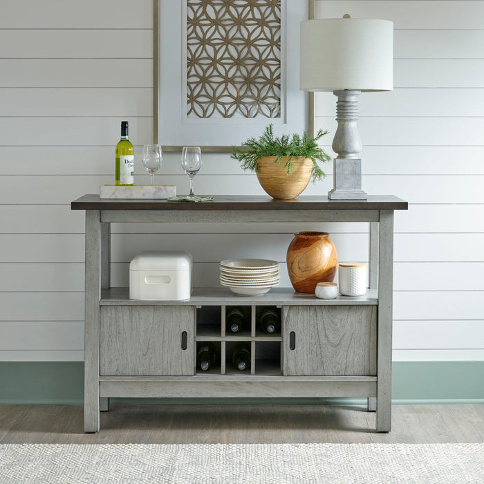 Newport - Server - Smokey Gray / Carbon Gray – Servers by Liberty Furniture at Furniture Wholesale Plus , Nashville furniture store