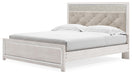 Altyra - King Panel Bed With Upholstered Headboard - White – Panel Beds by Signature Design by Ashley® at Furniture Wholesale Plus , Nashville furniture store