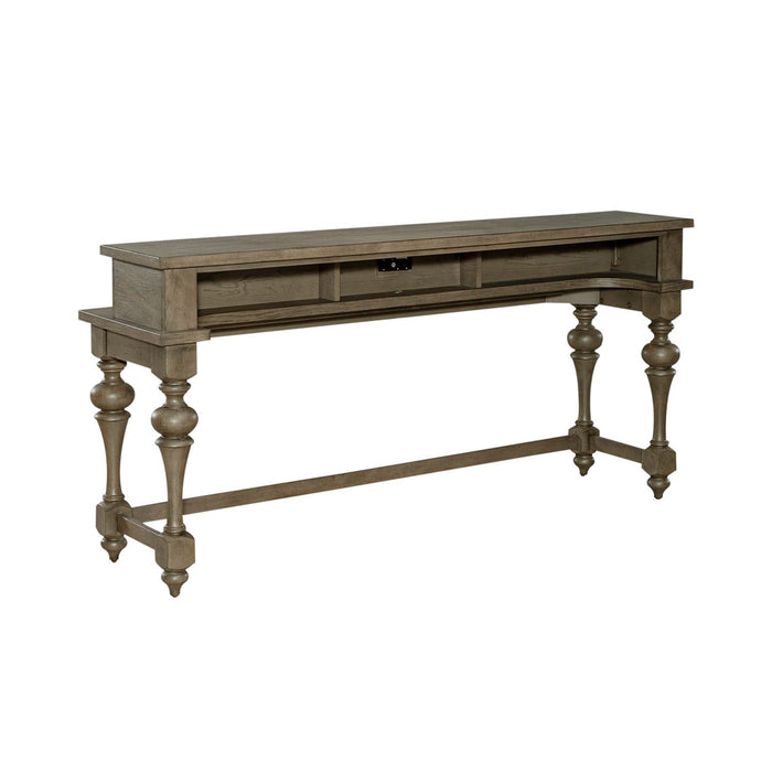 Americana Farmhouse - Console Bar Table - Dusty Taupe – Console Tables by Liberty Furniture at Furniture Wholesale Plus , Nashville furniture store