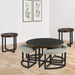 Yukon - 3 Piece Table Set - Brown – Table Sets by Steve Silver Furniture at Furniture Wholesale Plus , Nashville furniture store
