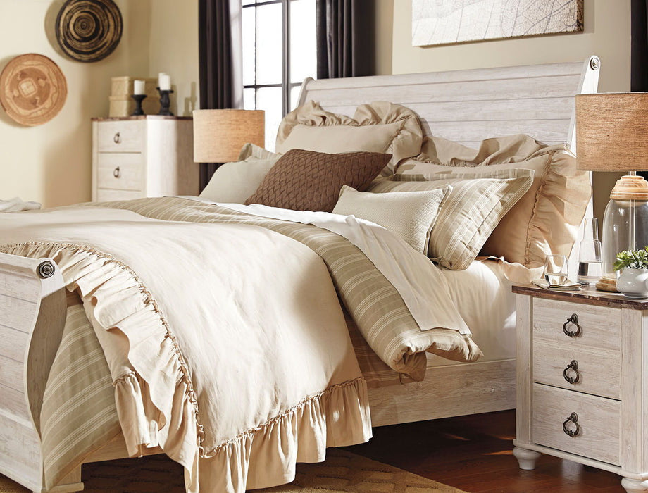 Willowton - Bed – Sleigh Beds by Signature Design by Ashley® at Furniture Wholesale Plus , Nashville furniture store