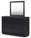 Londer - Dresser And Mirror - Black – Dresser & Mirror by Millennium® by Ashley at Furniture Wholesale Plus , Nashville furniture store