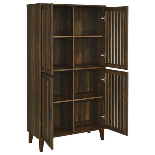 Elouise - 4 Door Engineered Wood Tall Accent Cabinet - Dark Pine – Accent Cabinets by Coaster Fine Furniture at Furniture Wholesale Plus , Nashville furniture store
