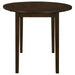 Bucknell - 3 Piece Round Drop Leaf Dining Table Set - Premium 3 Piece Dining Room Sets from CoasterEveryday - Just $299! Shop now at Furniture Wholesale Plus  We are the best furniture store in Nashville, Hendersonville, Goodlettsville, Madison, Antioch, Mount Juliet, Lebanon, Gallatin, Springfield, Murfreesboro, Franklin, Brentwood