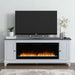 Fireplace TV Consoles - 417 80" Console With Fire FTS - White – Fireplace TV Stands by Liberty Furniture at Furniture Wholesale Plus , Nashville furniture store