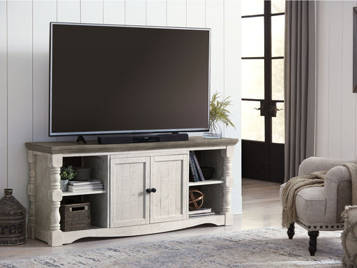 Havalance - Extra Large TV Stand - 2 Doors - Brown / Beige – TV Stands by Signature Design by Ashley® at Furniture Wholesale Plus , Nashville furniture store