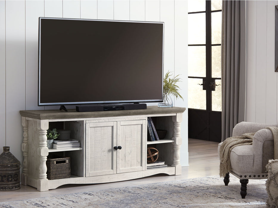 Havalance - Extra Large TV Stand - 2 Doors - Brown / Beige – TV Stands by Signature Design by Ashley® at Furniture Wholesale Plus , Nashville furniture store