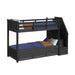 Hampton Kids - Bunk With Staircase And Trundle Bedroom Set – 3 Piece Bedroom Sets by Elements International at Furniture Wholesale Plus , Nashville furniture store