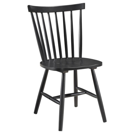 Hollyoak - Windsor Wood Dining Side Chair (Set of 2) - Black – Chair Sets by Coaster Fine Furniture at Furniture Wholesale Plus , Nashville furniture store