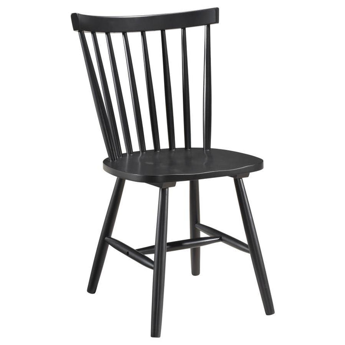 Hollyoak - Windsor Wood Dining Side Chair (Set of 2) - Black – Chair Sets by Coaster Fine Furniture at Furniture Wholesale Plus , Nashville furniture store