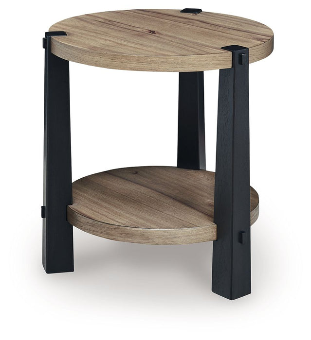 Ridgester - Round Table – End Tables by Signature Design by Ashley® at Furniture Wholesale Plus , Nashville furniture store