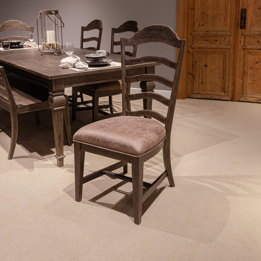 Paradise Valley - Upholstered Ladder Back Chair (RTA) – Arm Chairs by Liberty Furniture at Furniture Wholesale Plus , Nashville furniture store