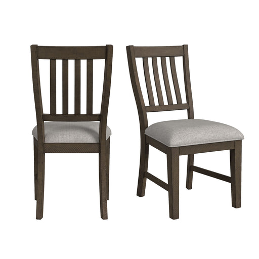 Yellowstone - Dining Side Chair (Set of 2) - Medium Brown / Gray – Chair Sets by Elements International at Furniture Wholesale Plus , Nashville furniture store