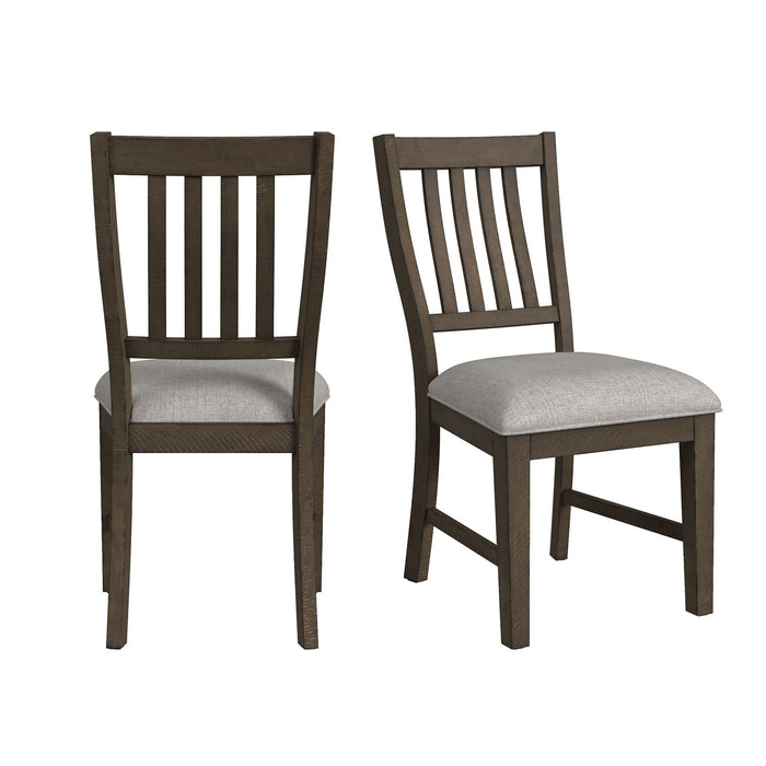 Yellowstone - Dining Side Chair (Set of 2) - Medium Brown / Gray – Chair Sets by Elements International at Furniture Wholesale Plus , Nashville furniture store