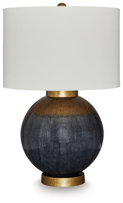 Adara - Metal Table Lamp - Blue / Gold Finish – Table Lamps by Signature Design by Ashley® at Furniture Wholesale Plus , Nashville furniture store
