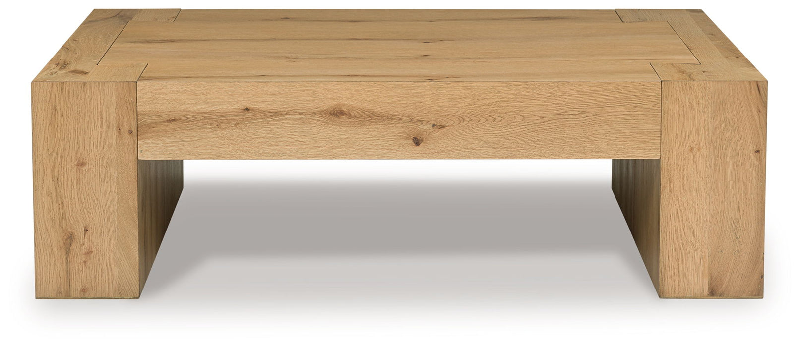 Bracken - Rectangular Cocktail Table - Light Brown – Cocktail Tables by Luxe at Furniture Wholesale Plus , Nashville furniture store