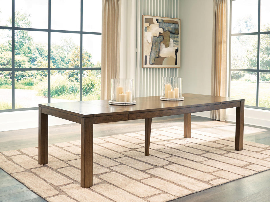 Marxmore - Rectangular Dining Room Butterfly Extension Table - Brown – Dining Tables with Extensions by Benchcraft® at Furniture Wholesale Plus , Nashville furniture store