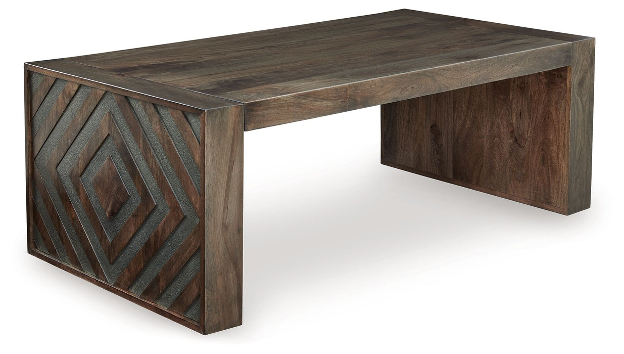 Dreggan - Rectangular Cocktail Table - Brown – Cocktail Tables by Signature Design by Ashley® at Furniture Wholesale Plus , Nashville furniture store