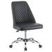 Althea Upholstered Tufted Back Office Chair Grey and Chrome - Premium Office Chair from Coaster Z2 Standard - Just $210! Shop now at Furniture Wholesale Plus  We are the best furniture store in Nashville, Hendersonville, Goodlettsville, Madison, Antioch, Mount Juliet, Lebanon, Gallatin, Springfield, Murfreesboro, Franklin, Brentwood