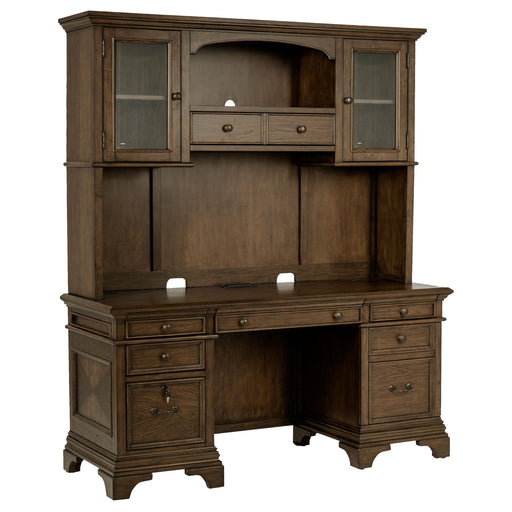 Hartshill Credenza with Hutch Burnished Oak - Premium Desk from Coaster Z2 Standard - Just $2138! Shop now at Furniture Wholesale Plus  We are the best furniture store in Nashville, Hendersonville, Goodlettsville, Madison, Antioch, Mount Juliet, Lebanon, Gallatin, Springfield, Murfreesboro, Franklin, Brentwood