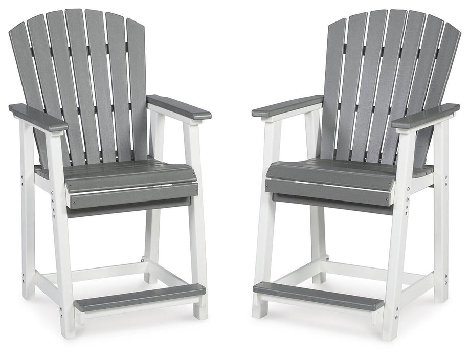 Transville - Barstool (Set of 2) - Gray / White – Stool Sets by Signature Design by Ashley® at Furniture Wholesale Plus , Nashville furniture store