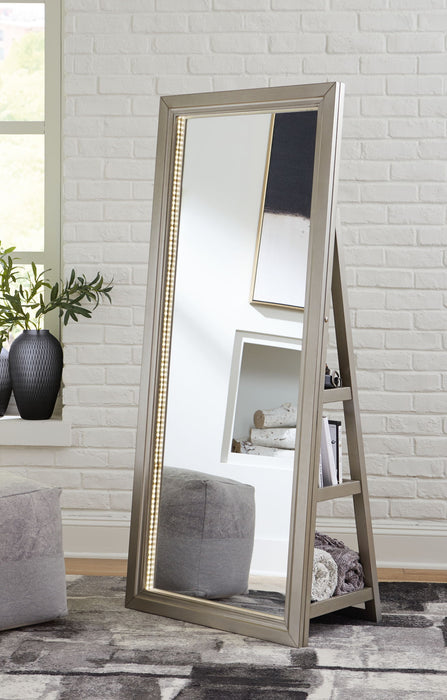 Evesen - Floor Standing Mirror/Storage – Floor Mirrors by Signature Design by Ashley® at Furniture Wholesale Plus , Nashville furniture store