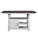 Farmhouse - Gathering Table - Two Tone White / Wood Tone – Counter Tables by Liberty Furniture at Furniture Wholesale Plus , Nashville furniture store