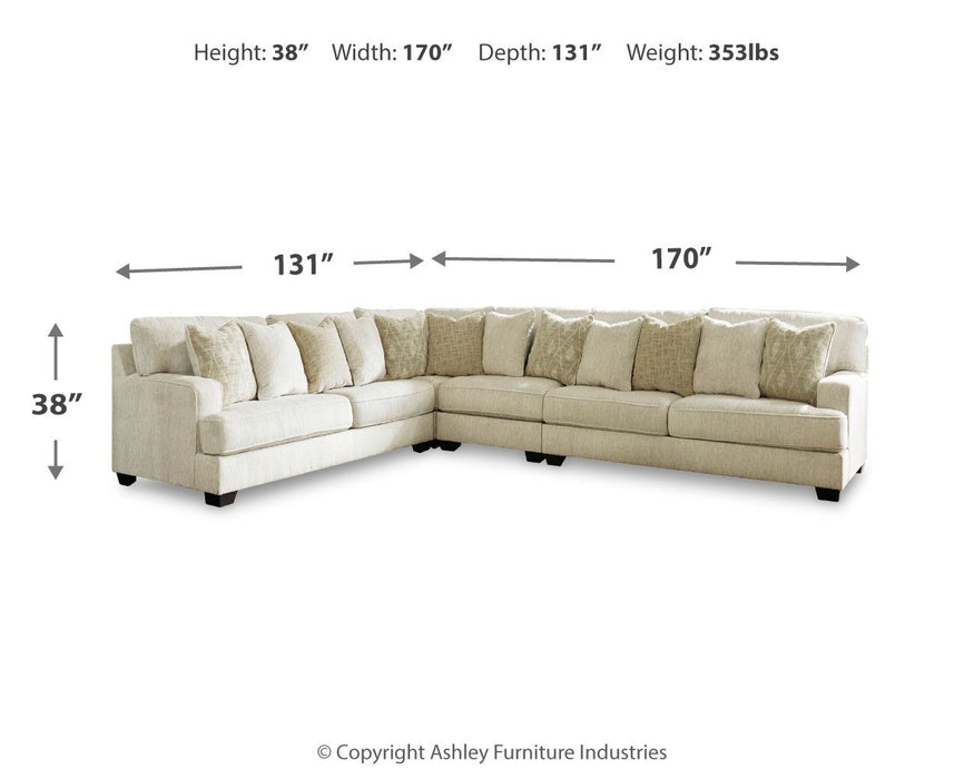 Rawcliffe - Sectional – Stationary Sectionals by Signature Design by Ashley® at Furniture Wholesale Plus , Nashville furniture store
