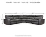 Samperstone - Power Reclining Sectional – Reclining Sectionals by Signature Design by Ashley® at Furniture Wholesale Plus , Nashville furniture store
