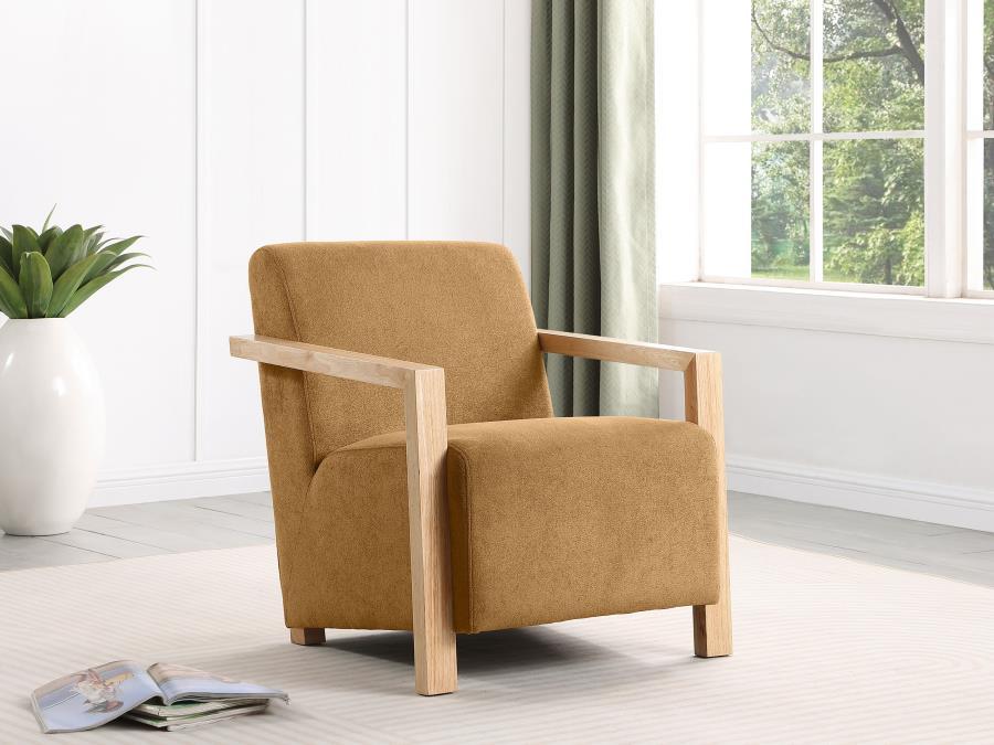 Diego - Upholstered Accent Arm Chair With Wood Arms - Premium Accent Chairs from CoasterEveryday - Just $429! Shop now at Furniture Wholesale Plus  We are the best furniture store in Nashville, Hendersonville, Goodlettsville, Madison, Antioch, Mount Juliet, Lebanon, Gallatin, Springfield, Murfreesboro, Franklin, Brentwood