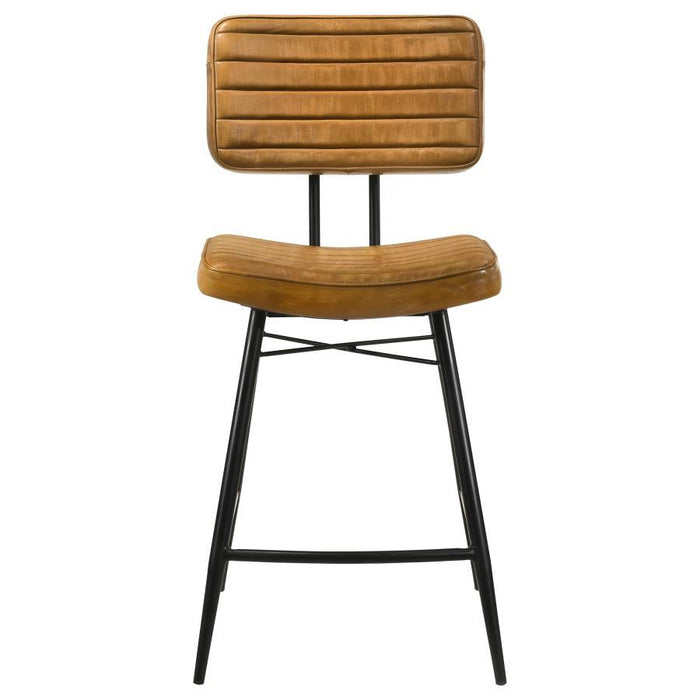 Partridge - Leather Counter Chair (Set of 2) - Premium Stool Sets from CoasterElevations - Just $489! Shop now at Furniture Wholesale Plus  We are the best furniture store in Nashville, Hendersonville, Goodlettsville, Madison, Antioch, Mount Juliet, Lebanon, Gallatin, Springfield, Murfreesboro, Franklin, Brentwood