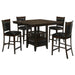 Jaden - 5 Piece Square Counter Height Dining Set - Espresso – 5 Piece Dining Room Sets by CoasterEveryday at Furniture Wholesale Plus , Nashville furniture store