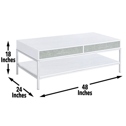 Mirage - Coffee Table - White – Coffee Tables by Steve Silver Furniture at Furniture Wholesale Plus , Nashville furniture store