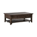 Paradise Valley - Rectangular Cocktail Table - Saddle Brown – Cocktail Tables by Liberty Furniture at Furniture Wholesale Plus , Nashville furniture store