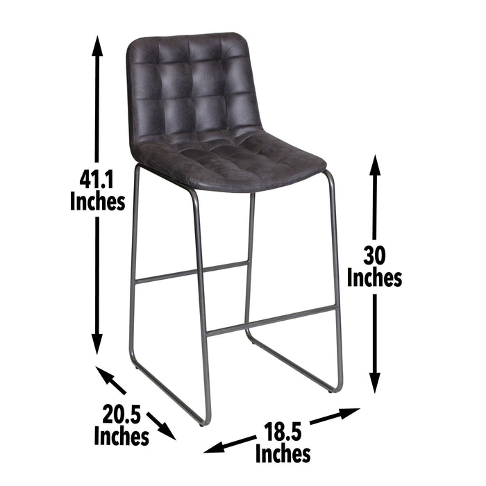Westover - Barstool - Black – Bar Height (28"-30") by Steve Silver Furniture at Furniture Wholesale Plus , Nashville furniture store