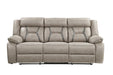 Tyson - Recliner Sofa With Drop Down Table - Pearl Silver – Reclining Sofas by Steve Silver Furniture at Furniture Wholesale Plus , Nashville furniture store