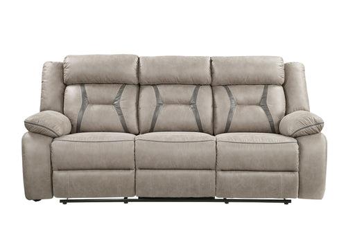 Tyson - Recliner Sofa With Drop Down Table - Pearl Silver – Reclining Sofas by Steve Silver Furniture at Furniture Wholesale Plus , Nashville furniture store