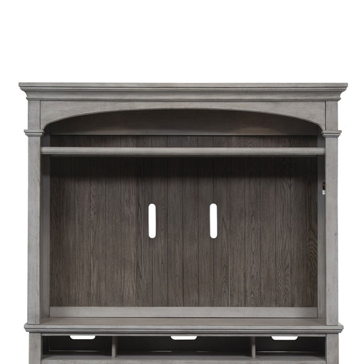 Heartland - Entertainment Hutch - Antique White / Tobacco Tops – Hutches by Liberty Furniture at Furniture Wholesale Plus , Nashville furniture store