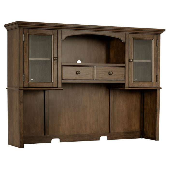 Hartshill - 2-Door Hutch With Shelves - Burnished Oak – Hutches by CoasterElevations at Furniture Wholesale Plus , Nashville furniture store