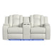 Carlo - Power Motion Loveseat With Power Headrest, Console And LED – Reclining Loveseats by Elements International at Furniture Wholesale Plus , Nashville furniture store