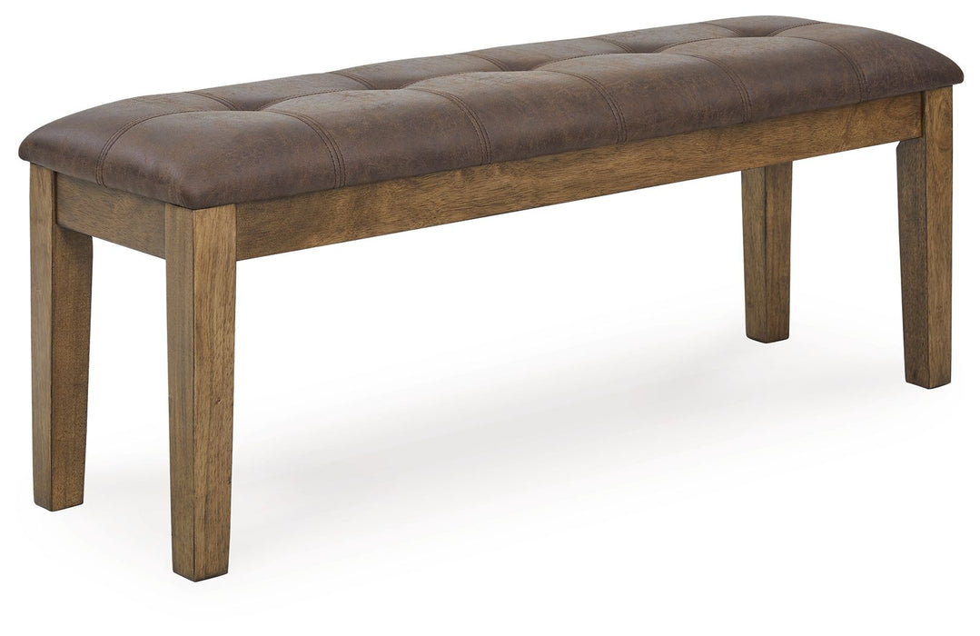 Urbinforte - Large Upholstered Dining Room Bench - Light Brown – Upholstered Benches by Signature Design by Ashley® at Furniture Wholesale Plus , Nashville furniture store