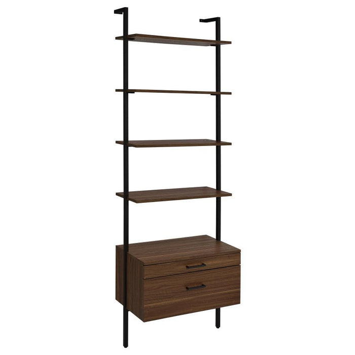 Owens - 3 Piece Wall Mounted Bookshelf Set - Walnut - Premium 3 Piece Home Office Sets from Coaster Fine Furniture - Just $1079! Shop now at Furniture Wholesale Plus  We are the best furniture store in Nashville, Hendersonville, Goodlettsville, Madison, Antioch, Mount Juliet, Lebanon, Gallatin, Springfield, Murfreesboro, Franklin, Brentwood