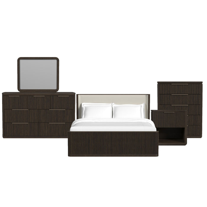 Sylvie - Bedroom Set With Upholstered Bed – 3 Piece Bedroom Sets by Elements International at Furniture Wholesale Plus , Nashville furniture store