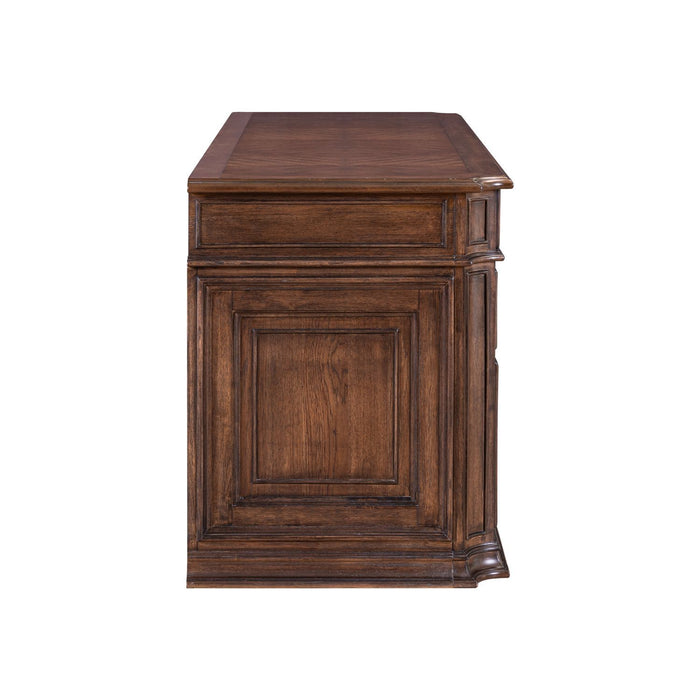 Providence Park - Jr Executive Credenza - Chateau Brown – Credenzas by Liberty Furniture at Furniture Wholesale Plus , Nashville furniture store