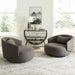 Haley - Upholstered Swivel Cuddler Chair – Swivel Chairs by Liberty Furniture at Furniture Wholesale Plus , Nashville furniture store
