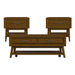 Santa Barbara - 3 Piece Occasional Table Set (Coffee Table & Two End Tables) - Walnut – Table Sets by Elements International at Furniture Wholesale Plus , Nashville furniture store